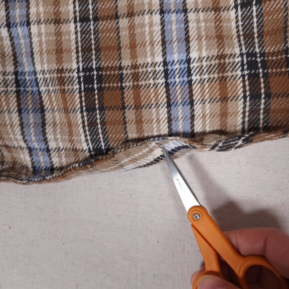 Vintage Five Brother Plaid Button Shirt Mens Medium Tall  Pockets Heavy Duty USA - Picture 11 of 16